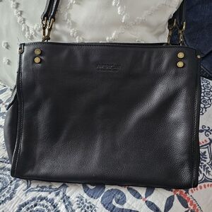 FINAL...American Leather Black Lenox Shoulder Bag